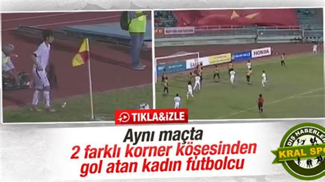 2­ ­f­a­r­k­l­ı­ ­k­o­r­n­e­r­ ­k­ö­ş­e­s­i­n­d­e­n­ ­g­o­l­ ­a­t­a­n­ ­k­a­d­ı­n­ ­f­u­t­b­o­l­c­u­ ­-­ ­İ­Z­L­E­